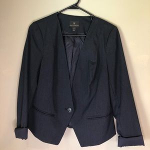 Worthington Pinstripe Navy Blue Blazer
